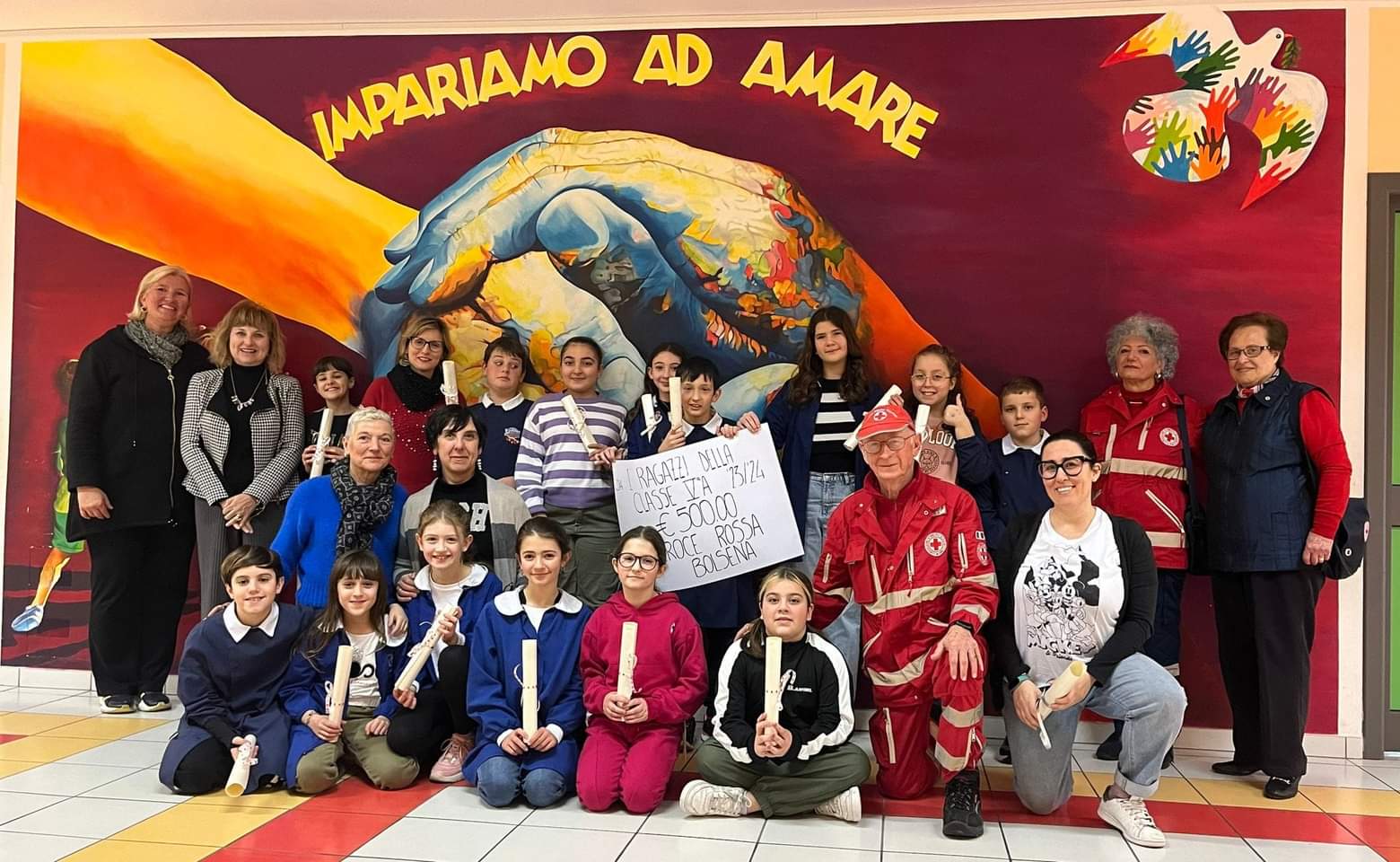 Gli studenti della 5A della scuola primaria di Bolsena donano 500 euro alla CRI - Uncategorized
