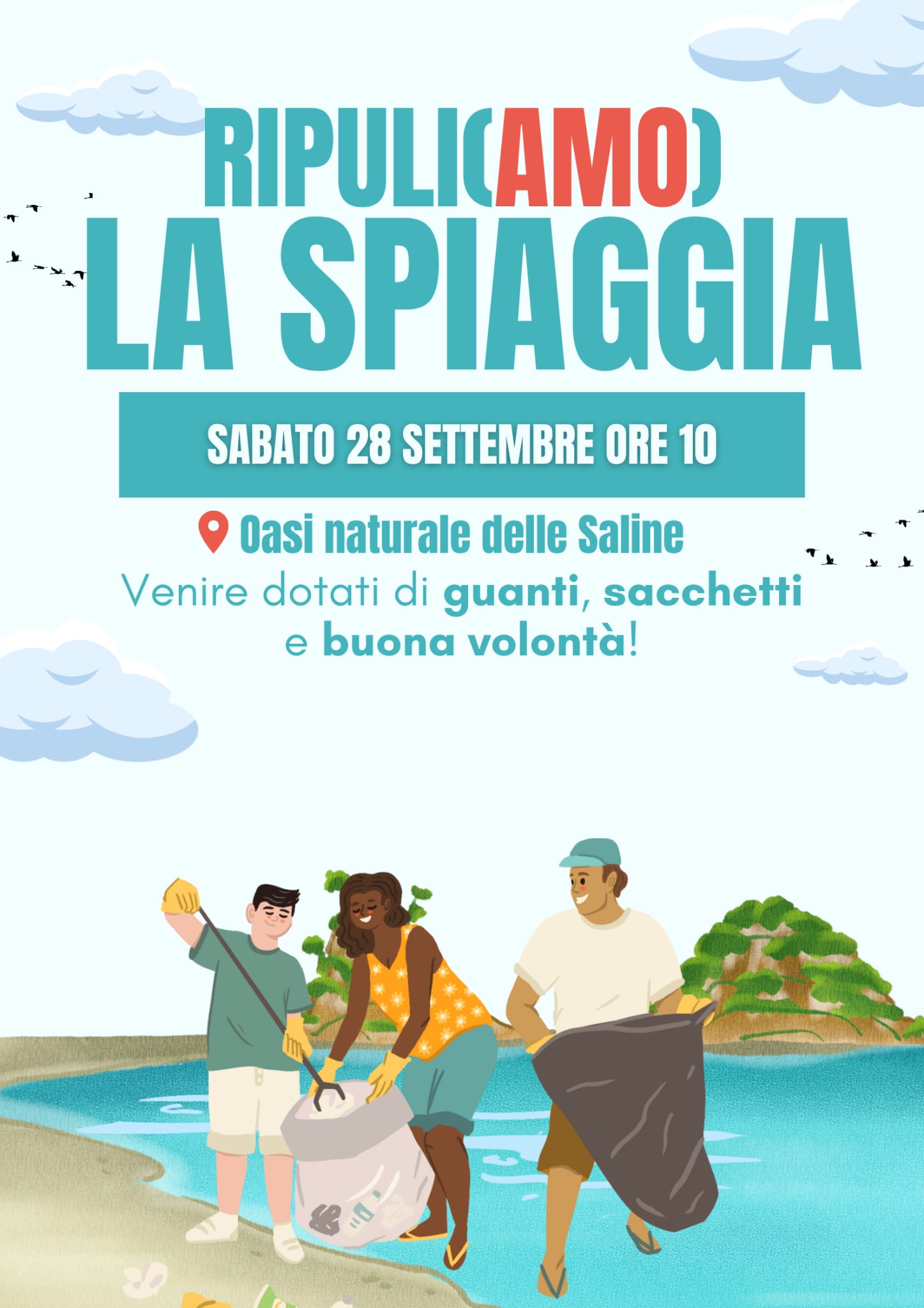 “RipuliAmo la spiaggia”, il 28 settembre l’iniziativa di alcuni giovani tarquiniesi - Uncategorized