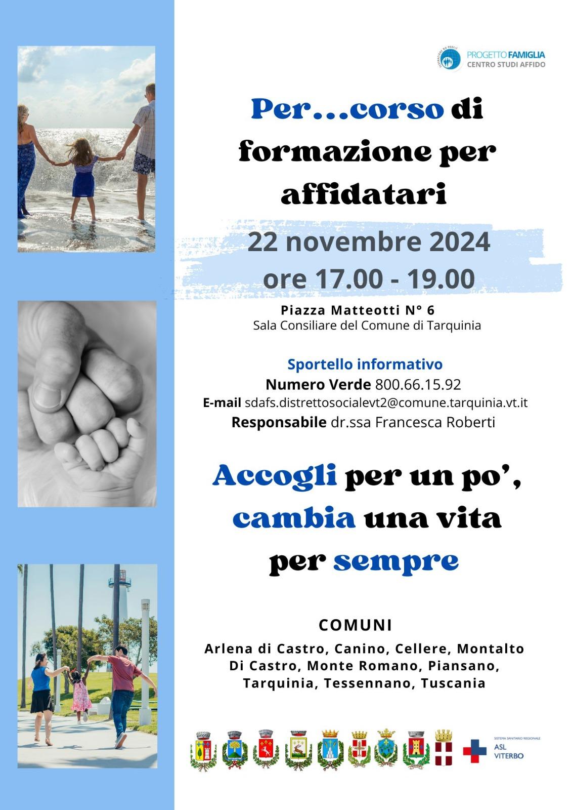 Al via il percorso di formazione per famiglie affidatarie promosso dal Distretto Sociale VT2 - Uncategorized