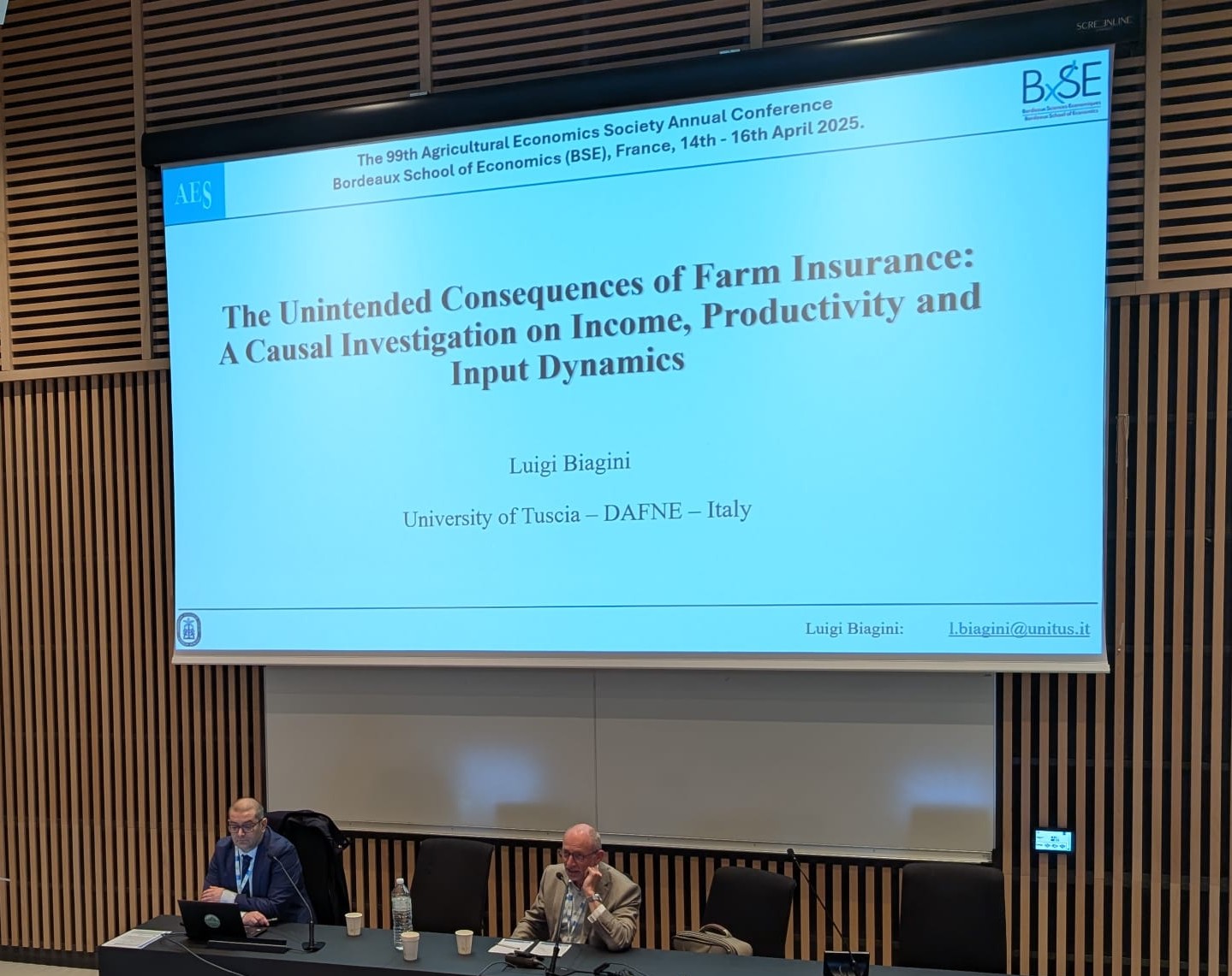 Ricercatore DAFNE insignito del premio annuale della Agricultural Economics Society - Uncategorized