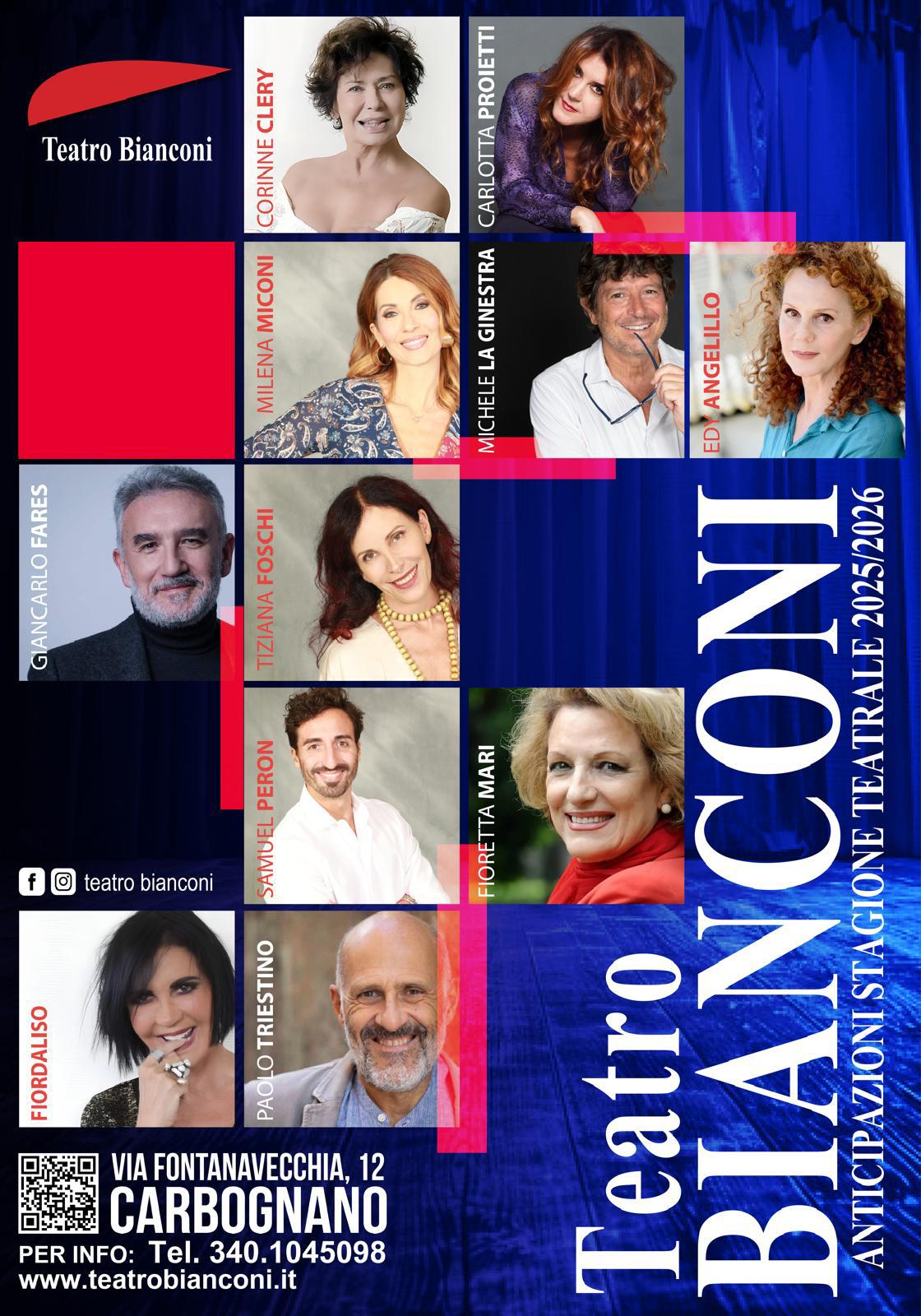 Il Teatro Bianconi di Carbognano presenta la Nuova Stagione 2025-2026 - Uncategorized