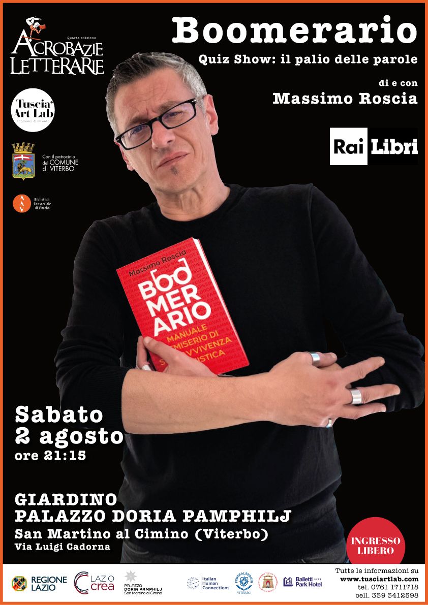 Sabato 1 agosto, grande ritorno di Massimo Roscia ad Acrobazie Letterarie - Uncategorized