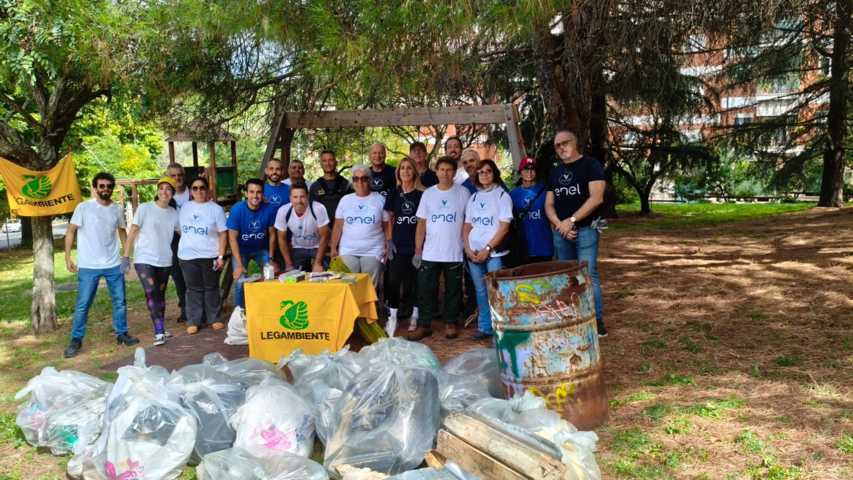 "Park Litter" a Viterbo, volontari Enel riqualificano il Parco dell'Aeronautica - Uncategorized