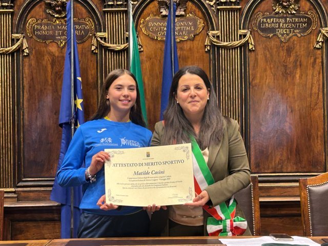 Attestato di merito sportivo a Matilde Casini - Uncategorized