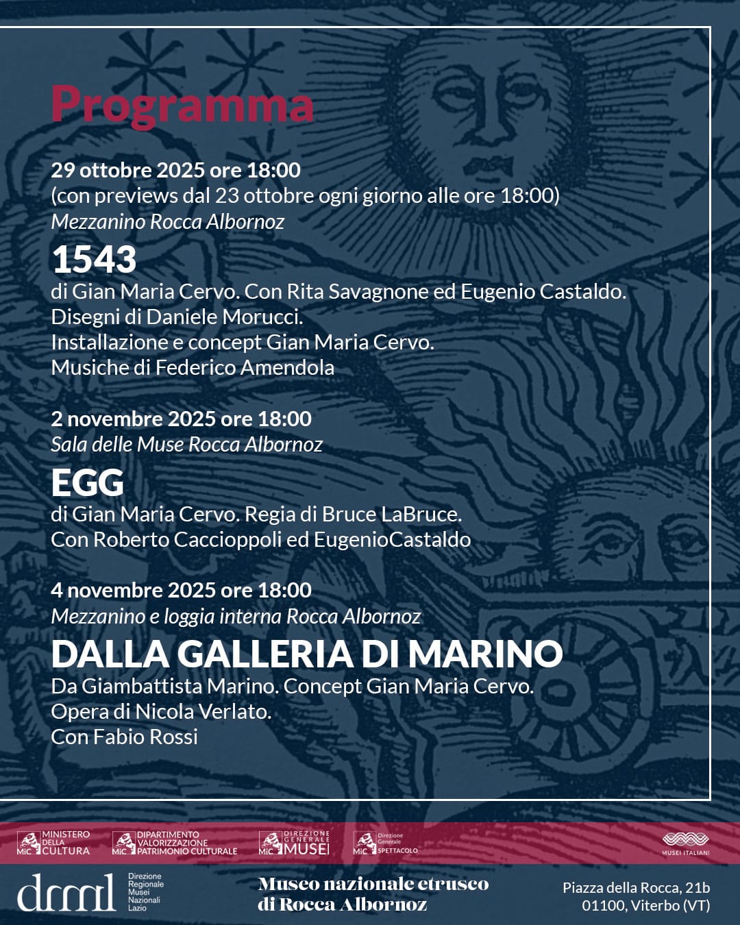 Prossimi eventi Museo Nazionale Etrusco di Rocca Albornoz - Uncategorized