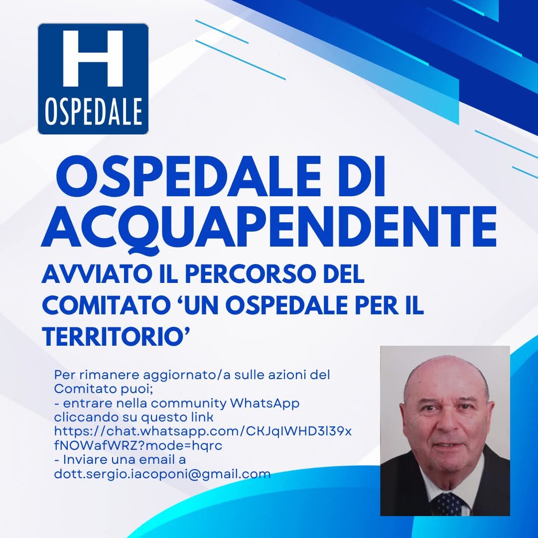 “Ospedale di Acquapendente, il Comitato rilancia: avviati contatti con sindaci e ASL” - Uncategorized