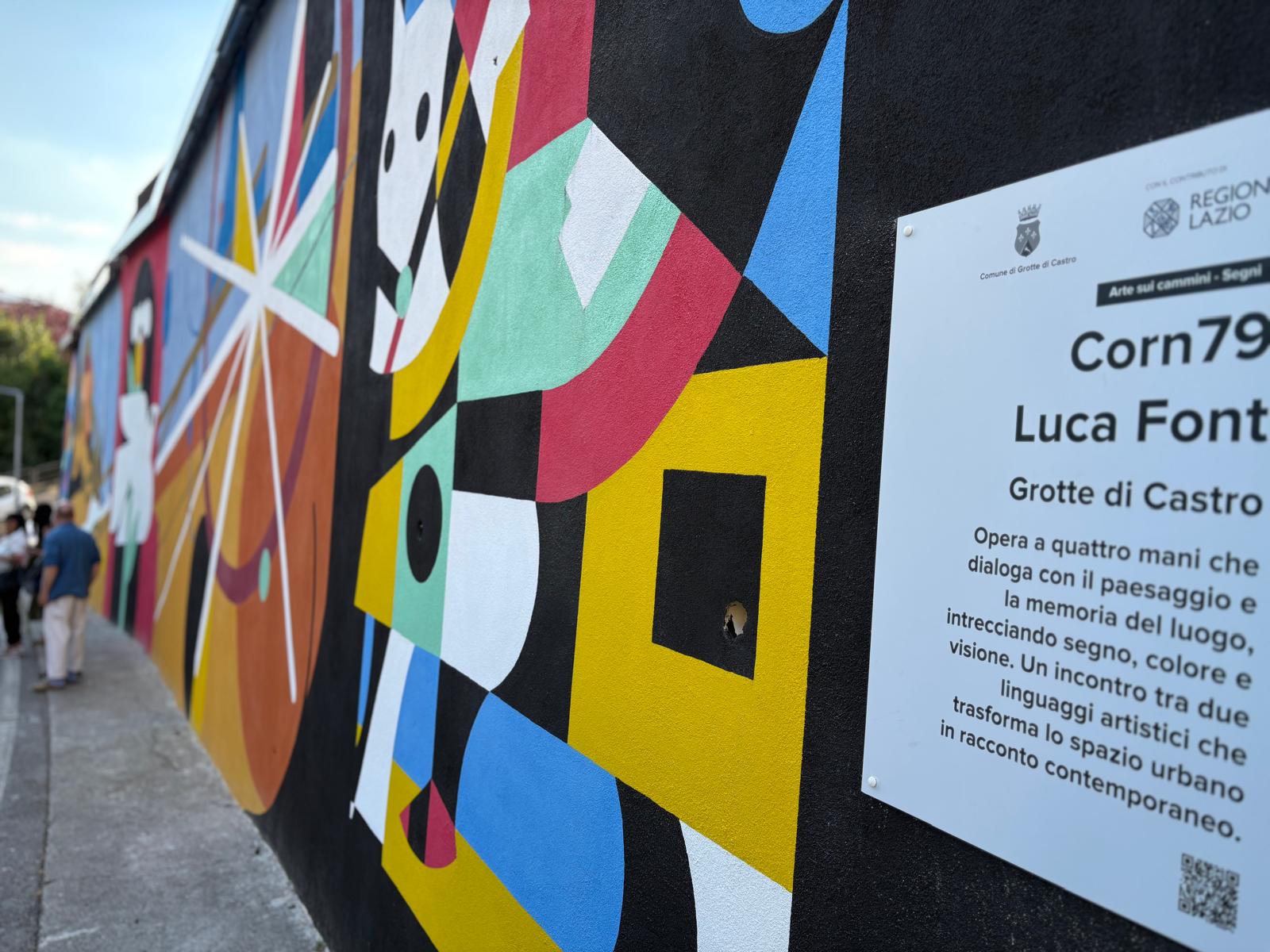 Grotte di Castro presenta alla città il murale del progetto Segni - Uncategorized