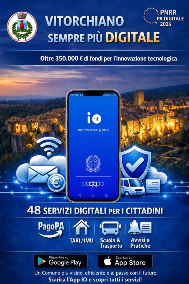 Vitorchiano sempre più digitale grazie alle opportunità dei bandi PNRR - Uncategorized