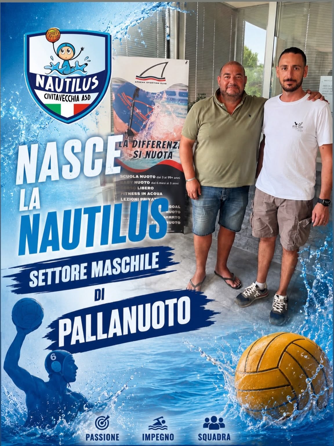 Nautilus e Athena insieme per lo sviluppo della pallanuoto sul territorio - Uncategorized