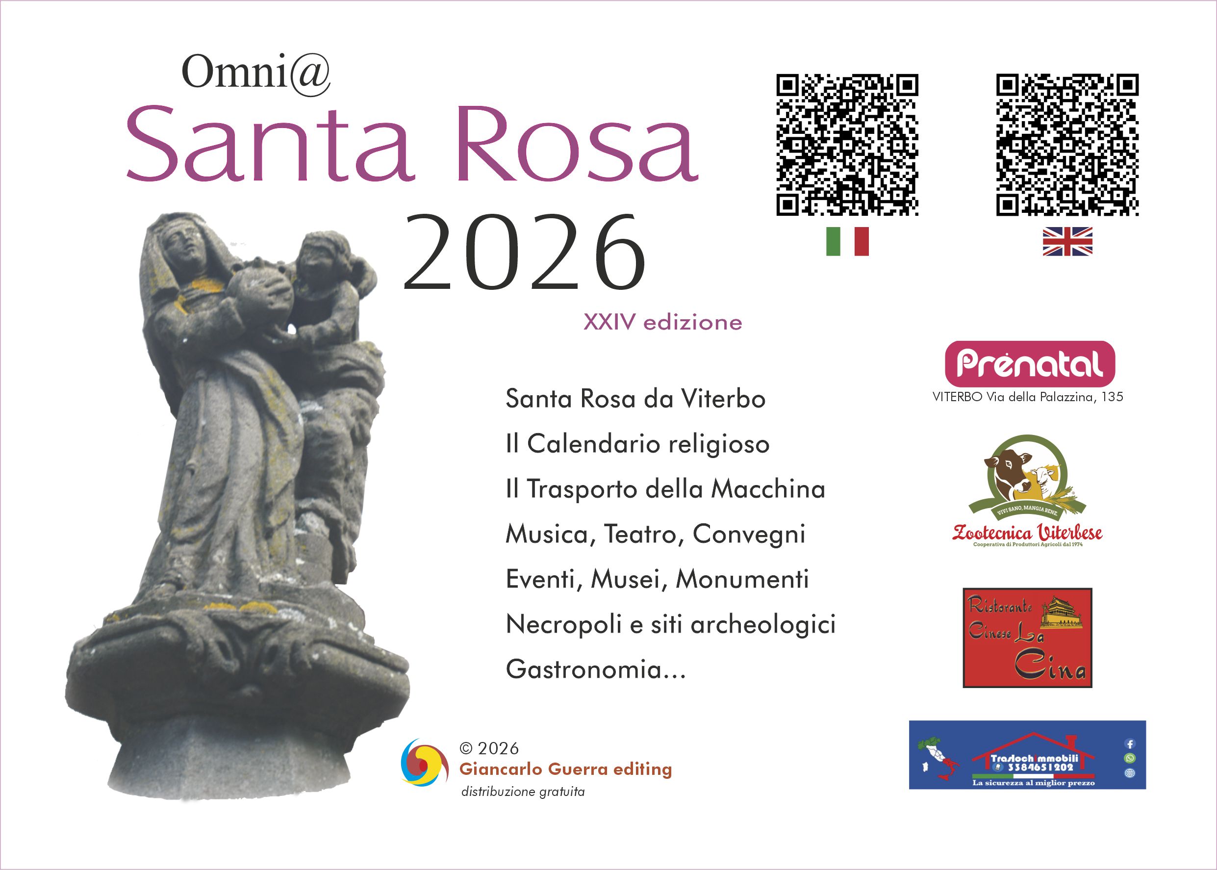 E' in distribuzione Omni@ Santa Rosa 2026, guida al Settembre Viterbese - Uncategorized