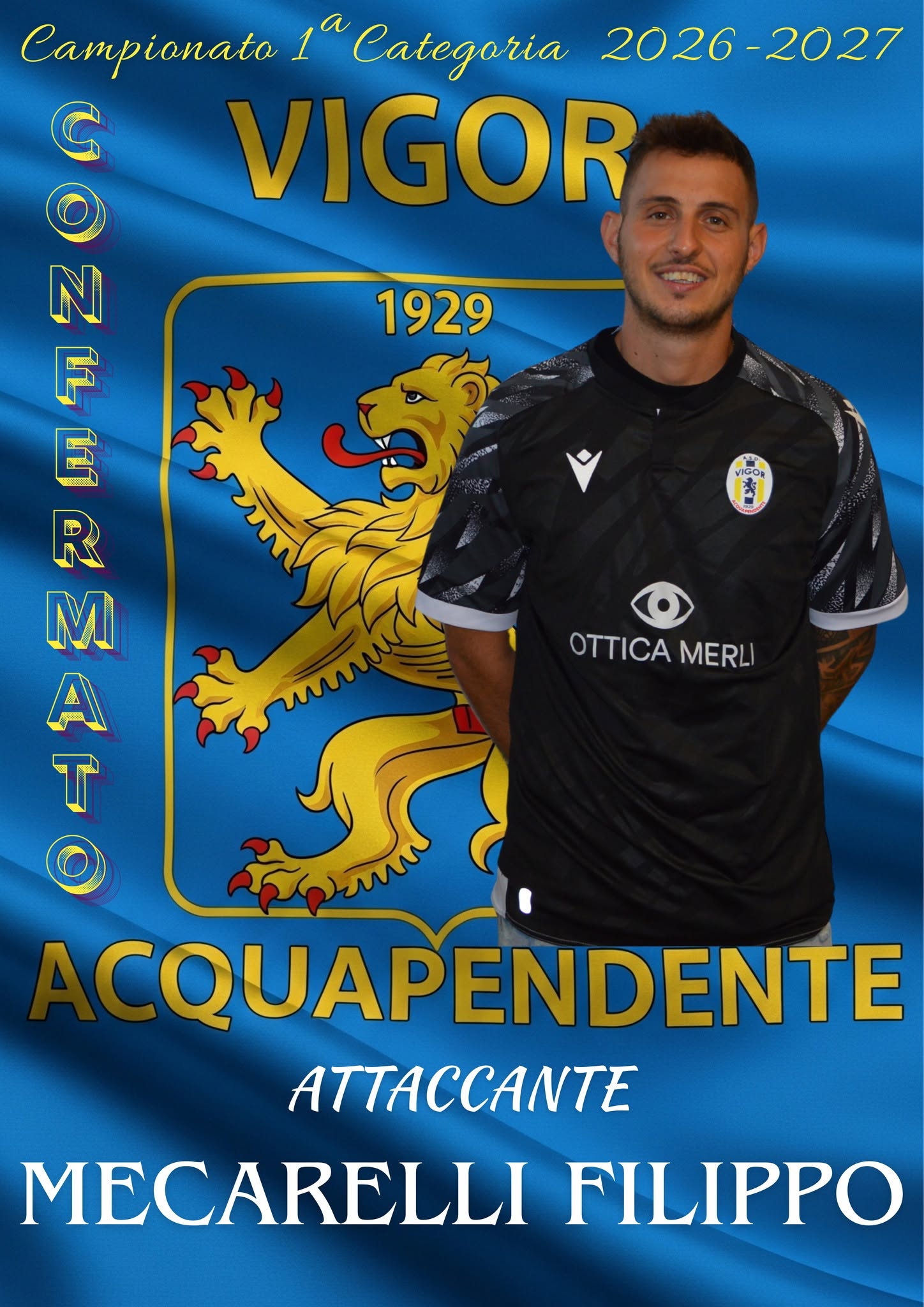 Bomber Filippo Mecarelli ancora con noi - Uncategorized