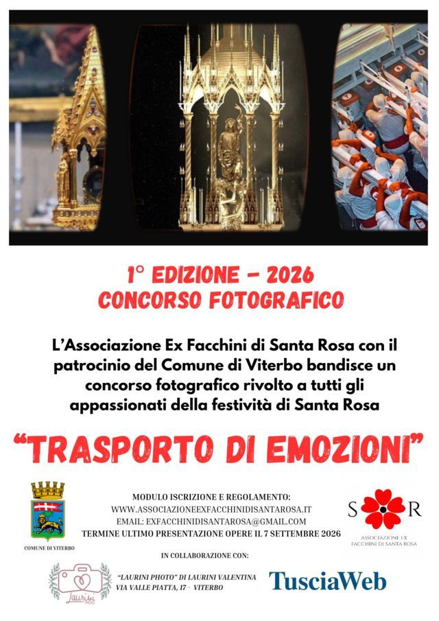 “Trasporto di Emozioni” 1° Concorso Fotografico dedicato alla festività di Santa Rosa - Uncategorized