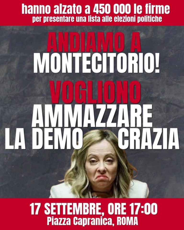 Manifestazione nazionale "Andiamo a Montecitorio! Vogliono ammazzare la democrazia" - Politica - Viterbo